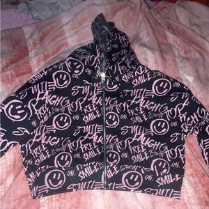 Cropped j for justify hoodie